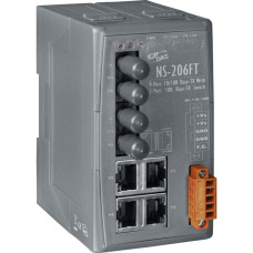 NS-206FT CR, ICP DAS Co, Промышленные медиаконвертеры, Коммутаторы